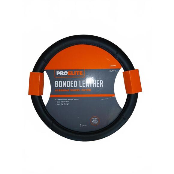 Pro elite leather steering wheel cover. New condition - Picture 1 of 2